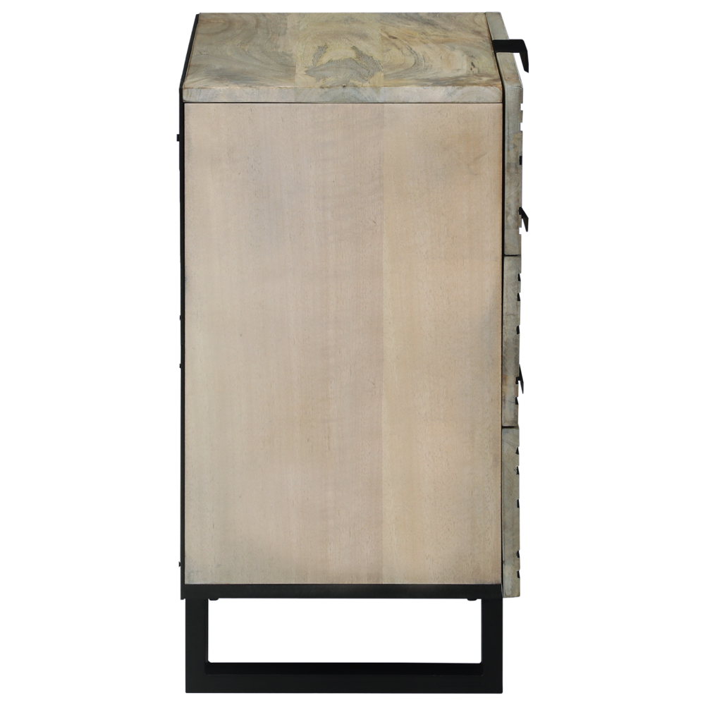Produktbild för Nattduksbord Vit 50 x 33 x 62 cm Konstruerat trä