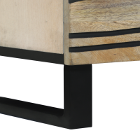 Produktbild för Nattduksbord Vit 50 x 33 x 62 cm Konstruerat trä