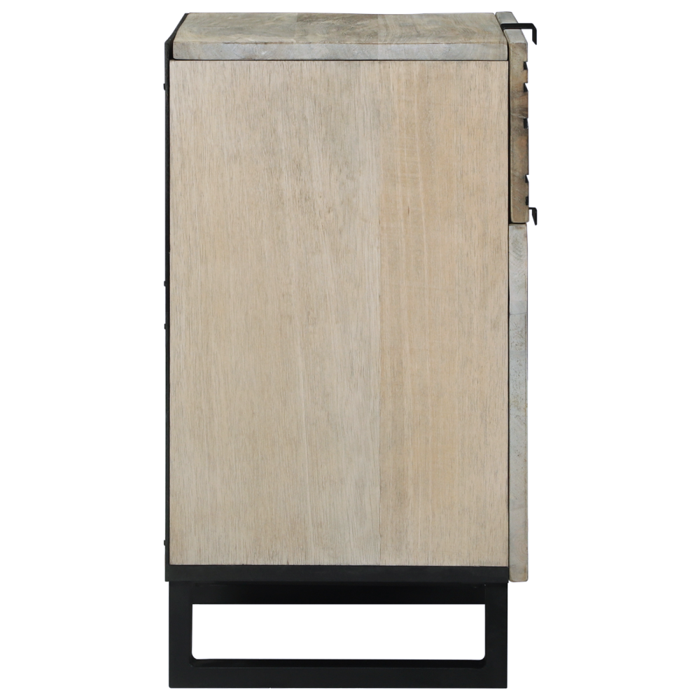 Produktbild för Nattduksbord Vit 50 x 33 x 60 cm Konstruerat trä