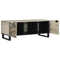 Produktbild för Kaffeebord Vit 100 x 54 x 40 cm Konstruerat trä