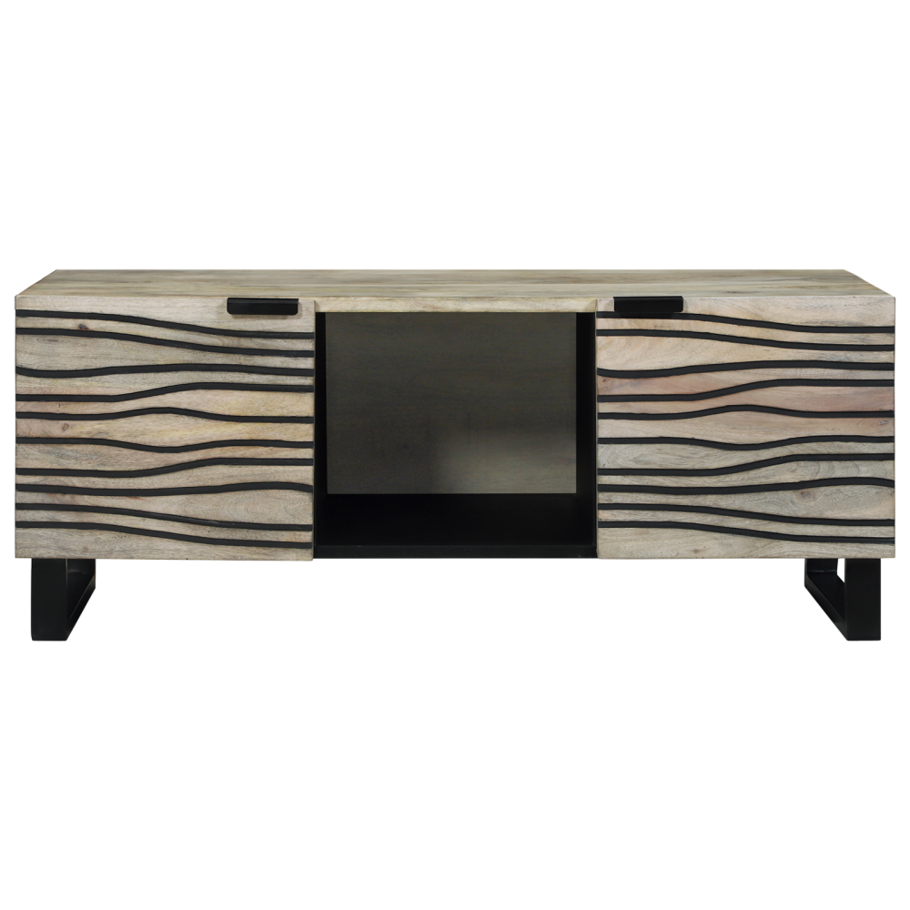 Produktbild för Kaffeebord Vit 100 x 54 x 40 cm Konstruerat trä