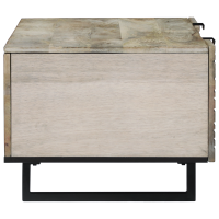 Produktbild för Kaffeebord Vit 100 x 54 x 40 cm Konstruerat trä