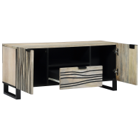 Produktbild för TV Enheter med låda Vit 105 x 33 x 46 cm Konstruerat trä
