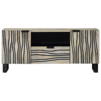 Produktbild för TV Enheter med låda Vit 105 x 33 x 46 cm Konstruerat trä