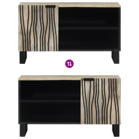 Produktbild för TV Enheter Vit 80 x 33 x 46 cm Konstruerat trä