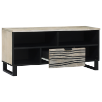 Produktbild för TV Enheter med låda Vit 105 x 33 x 46 cm Konstruerat trä