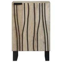 Produktbild för Badrumsskåp med handfat Vit 38 x 33,5 x 58 cm Konstruerat trä