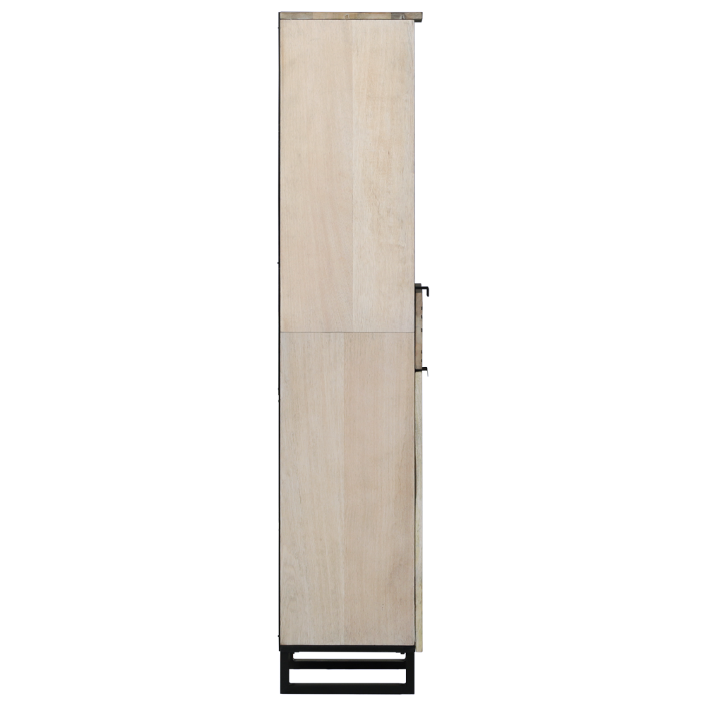 Produktbild för Badrumsskåp Vit 38 x 33 x 160 cm Konstruerat trä