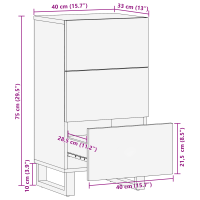 Produktbild för Medielagringsskåp och hyllor Vit och svart 40 x 33 x 75 cm