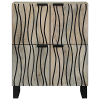 Produktbild för Medielagringsskåp och hyllor Vit och svart 60 x 33 x 75 cm