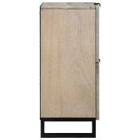 Produktbild för Medielagringsskåp och hyllor Vit och svart 60 x 33 x 75 cm