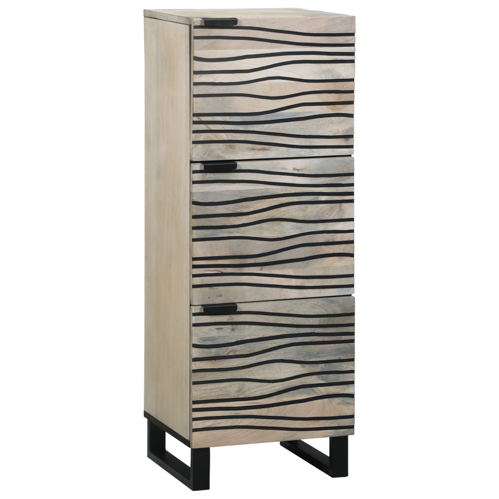Produktbild för Medielagringsskåp och hyllor Vit och svart 40 x 33 x 110 cm