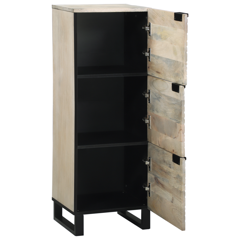 Produktbild för Medielagringsskåp och hyllor Vit och svart 40 x 33 x 110 cm