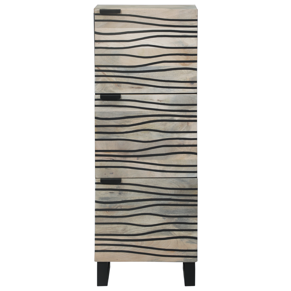 Produktbild för Medielagringsskåp och hyllor Vit och svart 40 x 33 x 110 cm
