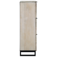 Produktbild för Medielagringsskåp och hyllor Vit och svart 40 x 33 x 110 cm