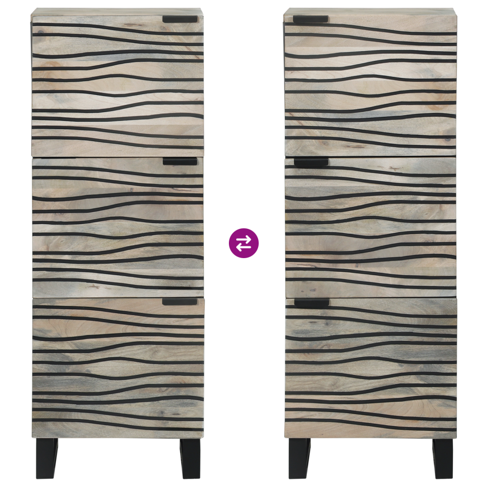 Produktbild för Medielagringsskåp och hyllor Vit och svart 40 x 33 x 110 cm