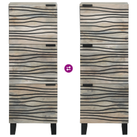 Produktbild för Medielagringsskåp och hyllor Vit och svart 40 x 33 x 110 cm