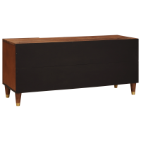 Produktbild för TV-skåp med hylla Brun 105 x 33,5 x 46 cm Massivt mangoträ