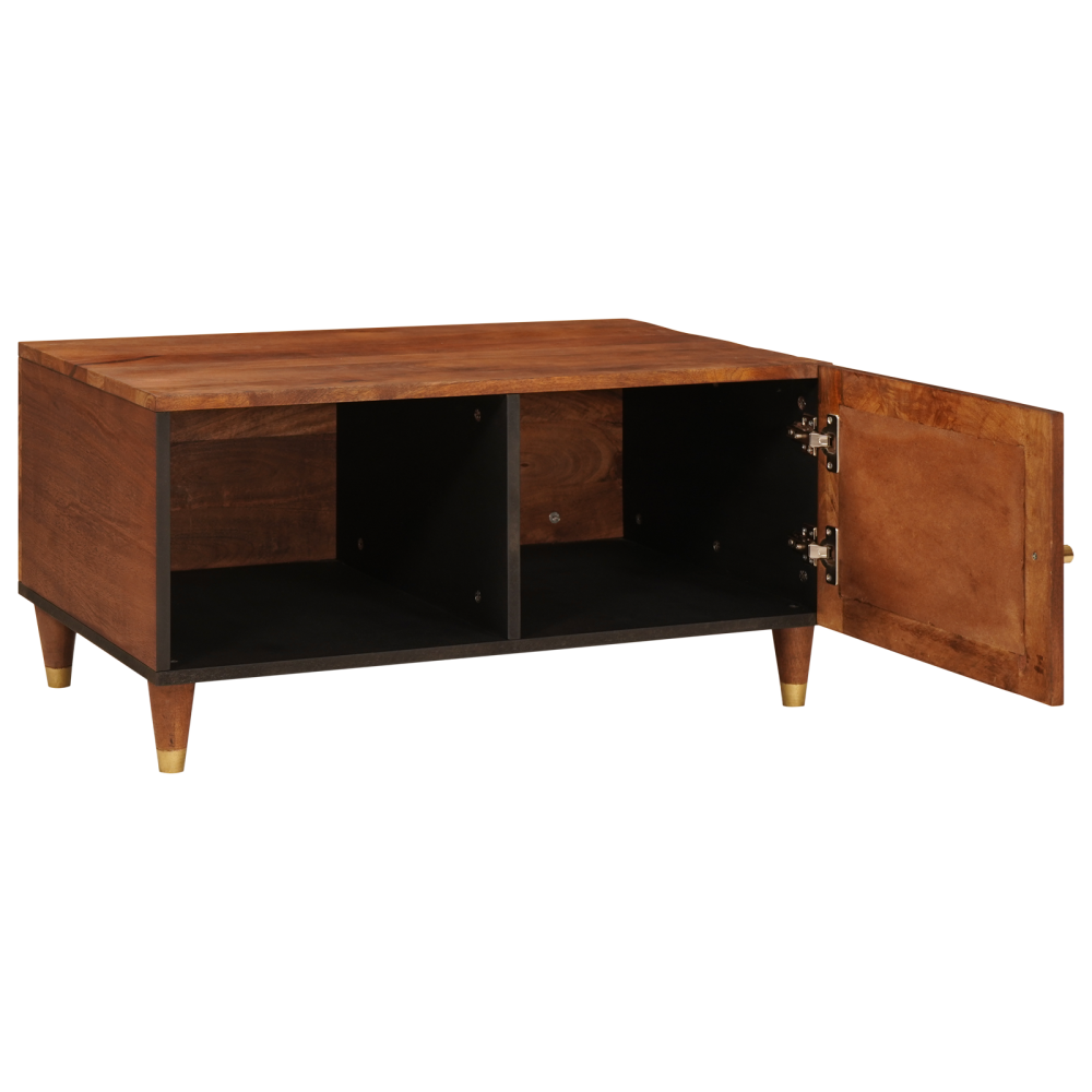 Produktbild för Kaffeebord 80 x 50 x 40 cm Massivt mangoträ