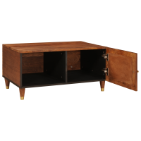 Produktbild för Kaffeebord 80 x 50 x 40 cm Massivt mangoträ