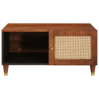 Produktbild för Kaffeebord 80 x 50 x 40 cm Massivt mangoträ
