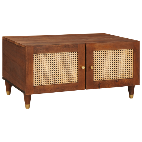 vidaXL Kaffeebord 80 x 50 x 40 cm Massivt mangoträ
