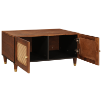Produktbild för Kaffeebord 80 x 50 x 40 cm Massivt mangoträ