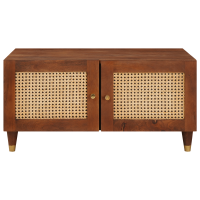 Produktbild för Kaffeebord 80 x 50 x 40 cm Massivt mangoträ