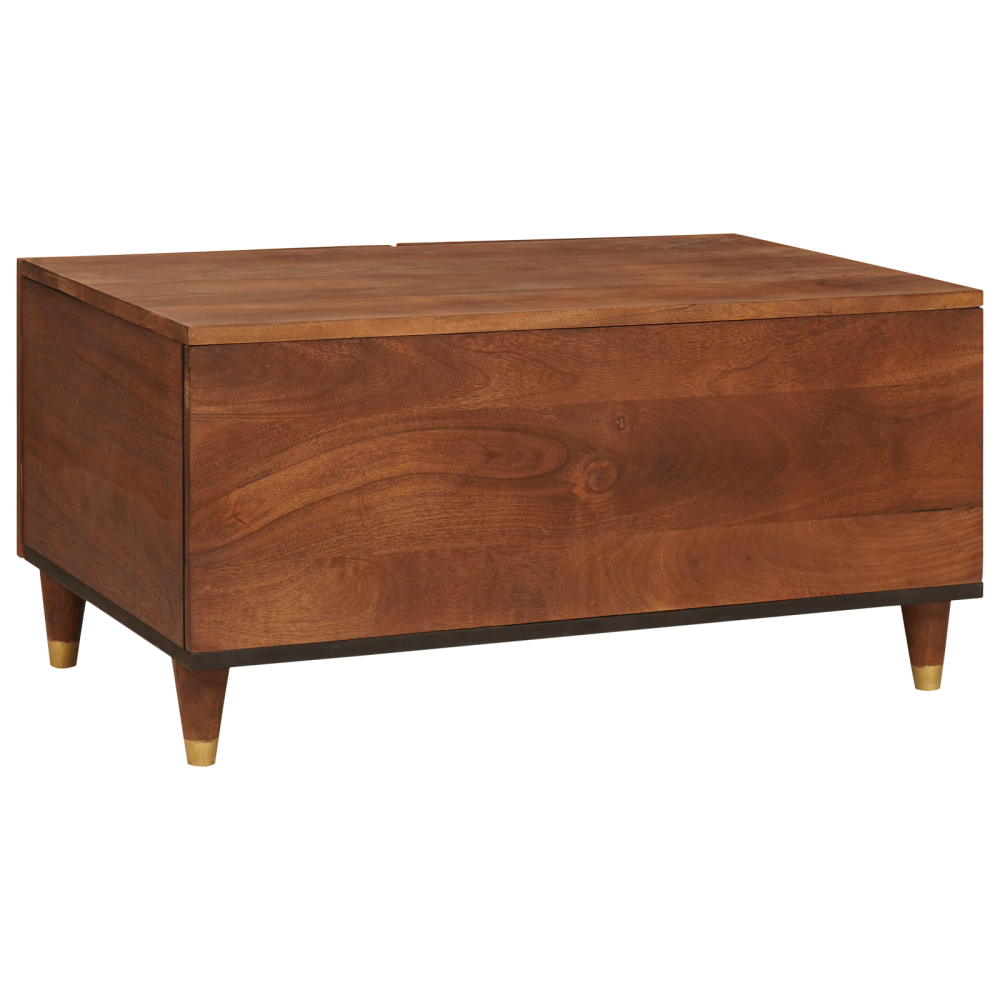 Produktbild för Kaffeebord 80 x 50 x 40 cm Massivt mangoträ