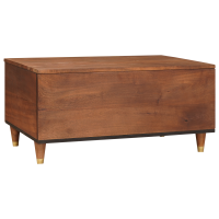 Produktbild för Kaffeebord med låda 80 x 54 x 40 cm Massivt mangoträ