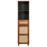 Produktbild för Sideboard med låda Brun 38 x 33,5 x 160 cm Massivt mangoträ