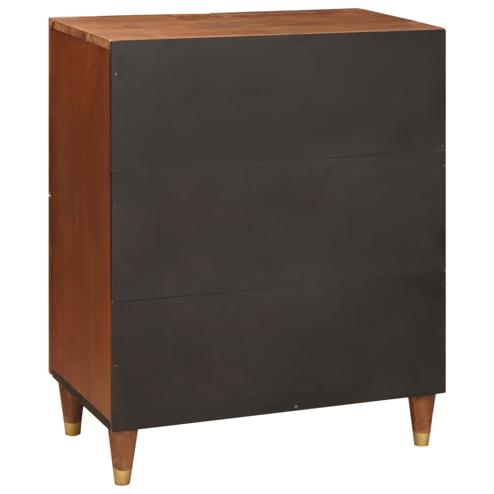Produktbild för Sideboard Brun 60 x 33,5 x 75 cm Massivt mangoträ