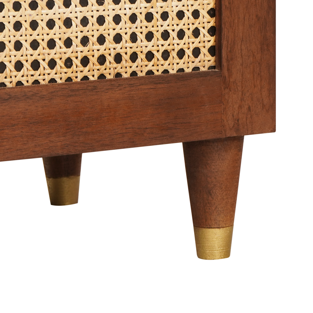 Produktbild för Sideboard Brun 60 x 33,5 x 75 cm Massivt mangoträ