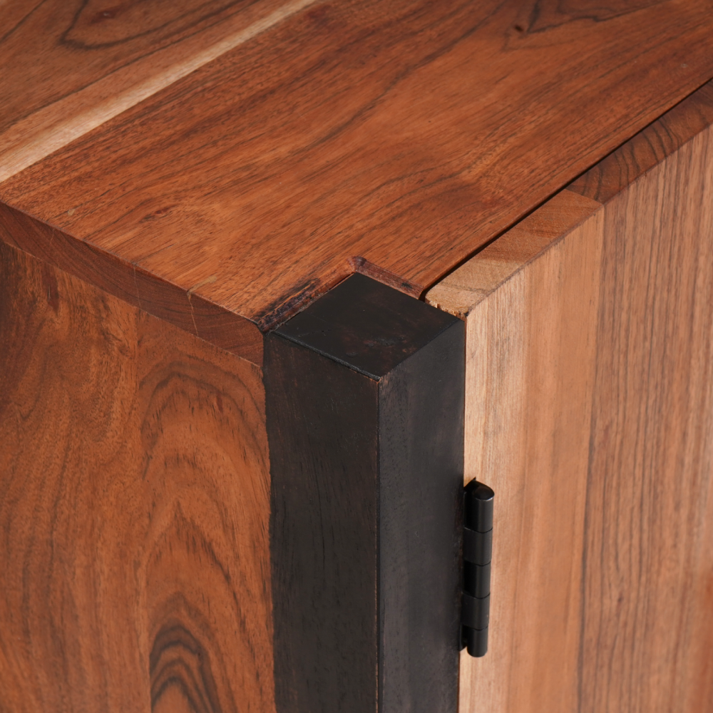 Produktbild för Sideboard Brun 55 x 30 x 75 cm Massivt Akaciaträ