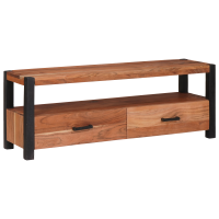 Produktbild för TV-skåp med låda med hylla Brun 110 x 30 x 40 cm massivt akacia