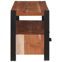 Produktbild för TV-skåp med låda med hylla Brun 110 x 30 x 40 cm massivt akacia