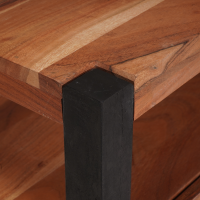 Produktbild för TV-skåp med låda med hylla Brun 110 x 30 x 40 cm massivt akacia
