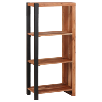 Produktbild för Hyllsystem Brun 50 x 30 x 110 cm Massivt Akaciaträ