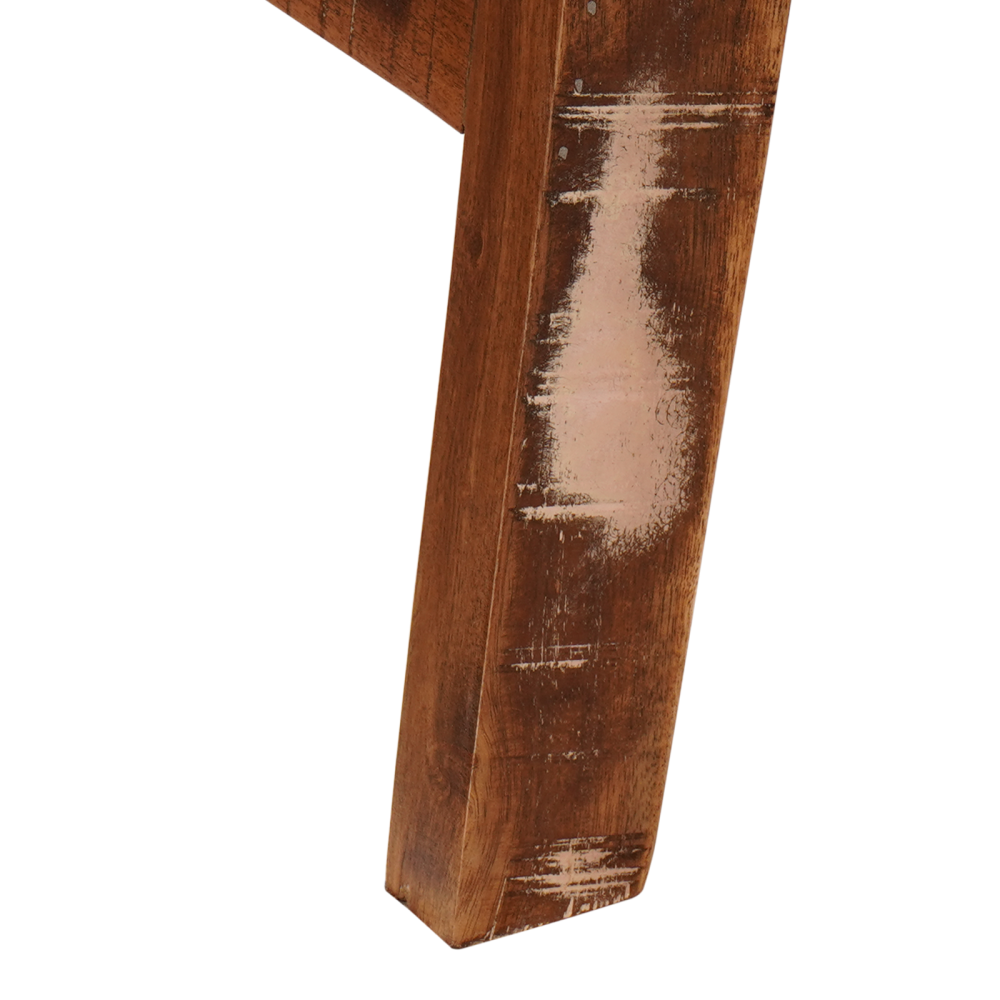 Produktbild för Smyckebord med spegel Brun 90 x 76 x 45 cm Solid återvunnen trä
