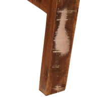 Produktbild för Smyckebord med spegel Brun 90 x 76 x 45 cm Solid återvunnen trä