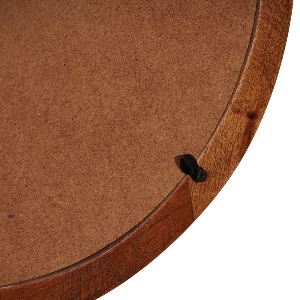 Produktbild för Smyckebord med spegel Brun 90 x 76 x 45 cm Solid återvunnen trä