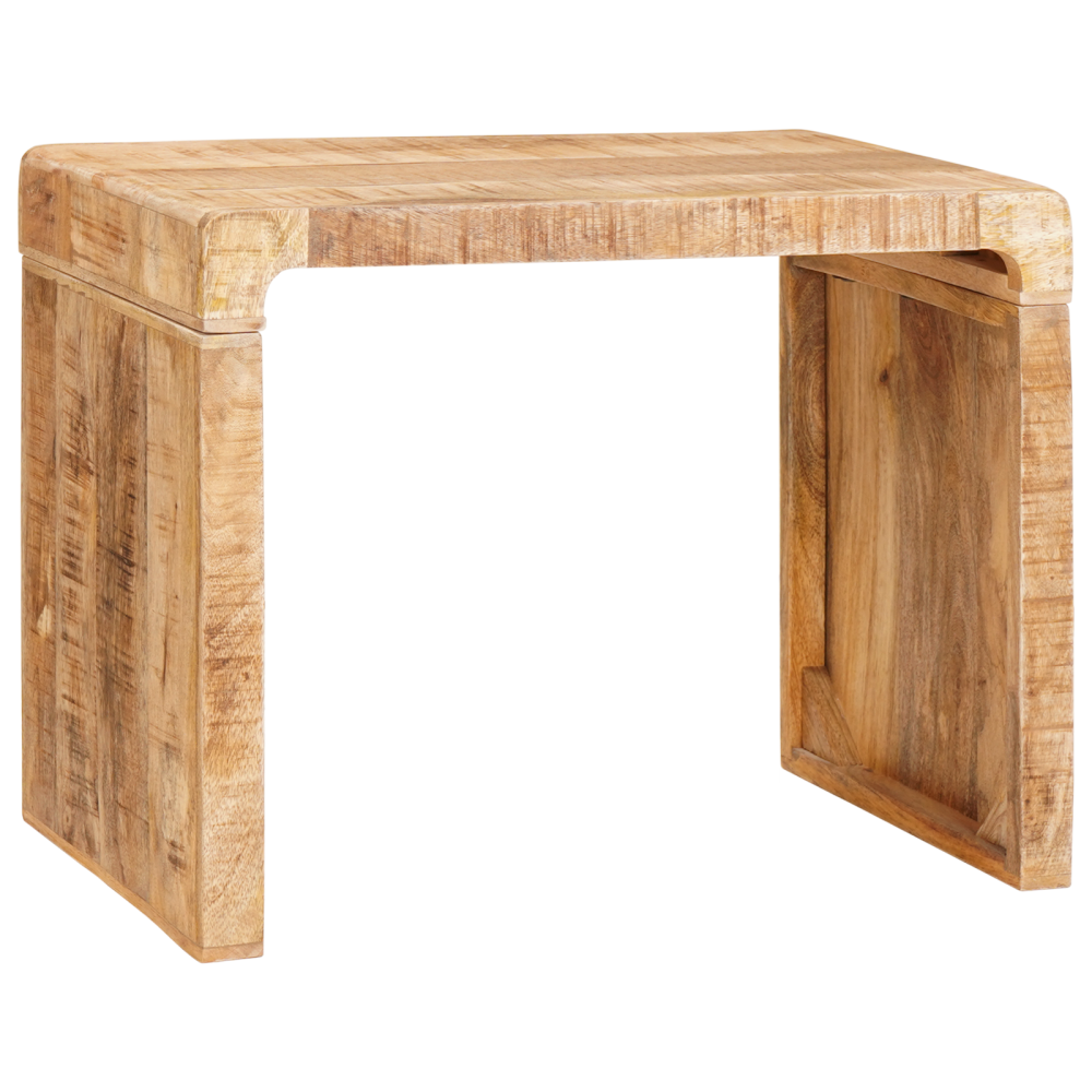 Produktbild för Sidobord Brun 60 x 35 x 46 cm Massivt mangoträ