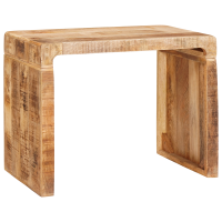 Produktbild för Sidobord Brun 60 x 35 x 46 cm Massivt mangoträ