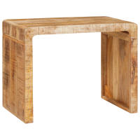 Produktbild för Sidobord Brun 60 x 35 x 46 cm Massivt mangoträ