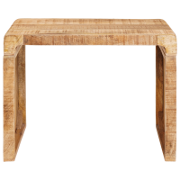 Produktbild för Sidobord Brun 60 x 35 x 46 cm Massivt mangoträ