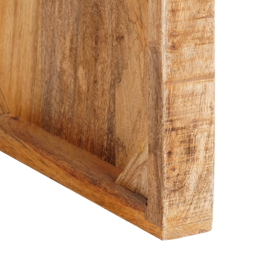 Produktbild för Sidobord Brun 60 x 35 x 46 cm Massivt mangoträ