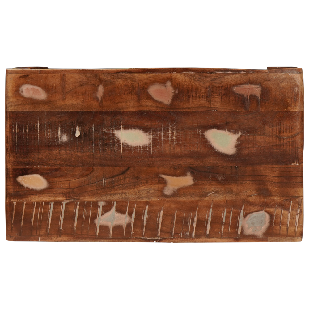 Produktbild för Sidobord Brun 60 x 35 x 46 cm Solid återvunnen trä