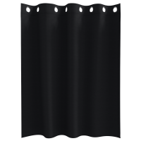 Produktbild för Mörkläggningsgardiner med Ringar 2 pcs Svart 140 x 140 cm