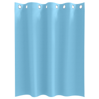 Produktbild för Mörkläggningsgardiner med Ringar 2 pcs Ljusblå 140 x 140 cm