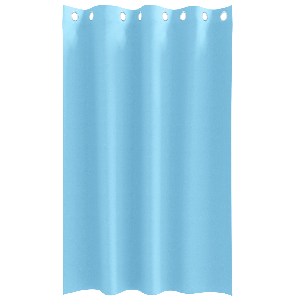 Produktbild för Mörkläggningsgardiner med Ringar 2 pcs Ljusblå 175 x 140 cm